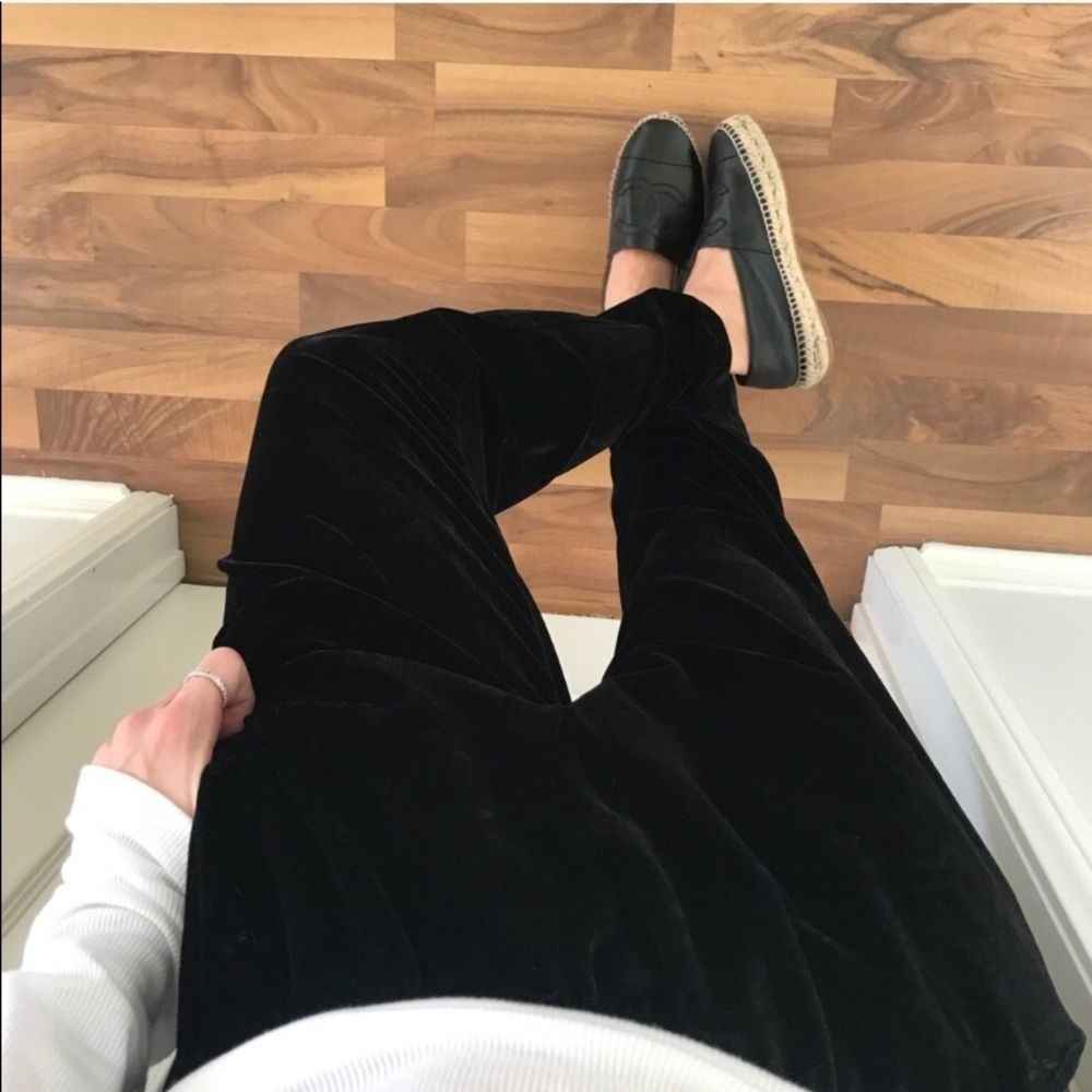 Velvety Black Joggers